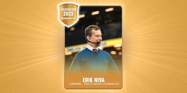 Guldskölden 2025 – Erik Niva valdes till årets sportjournalist igen