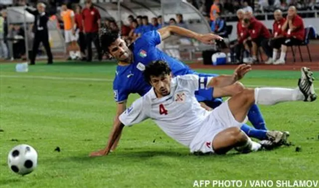 Georgien-Italien 0-2: En tragikomisk segerkv&auml;ll