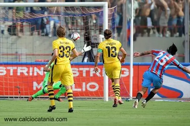 Catania-Lazio 1-1: F&ouml;rsta po&auml;ngen!