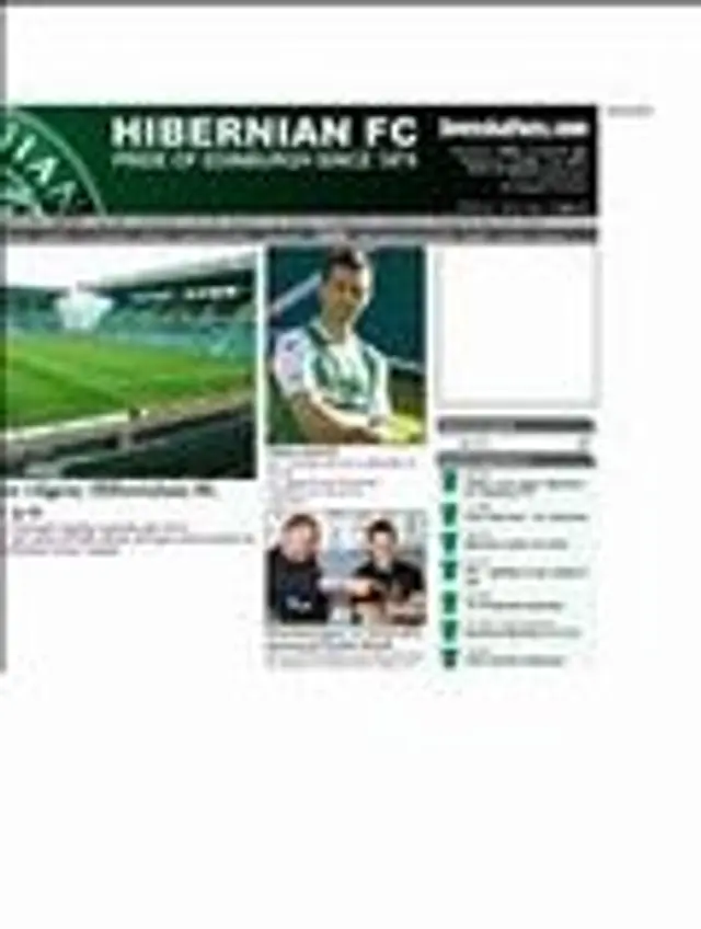 Ny layout p&aring; Hibernian-sidan!