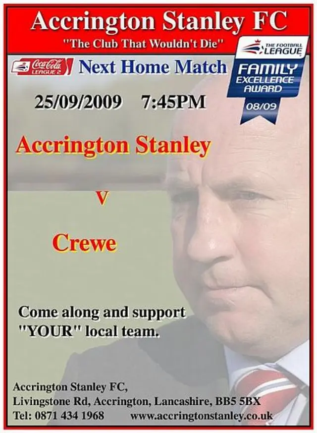 Inför Accrington - Crewe