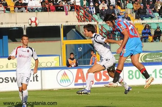 Catania-Cagliari 2-1: Lite andrum efter s&auml;songens f&ouml;rsta seger