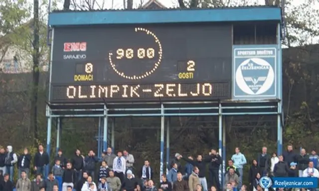 FK Olimpik Sarajevo - FK Željezni&#269;ar 0-2 (0-1)