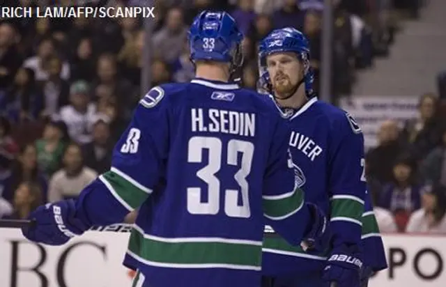 Henrik Sedin klev fram när Canucks tog första