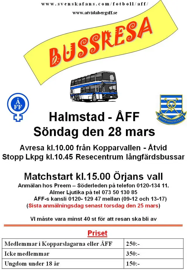 Bussresa till Halmstad blir av