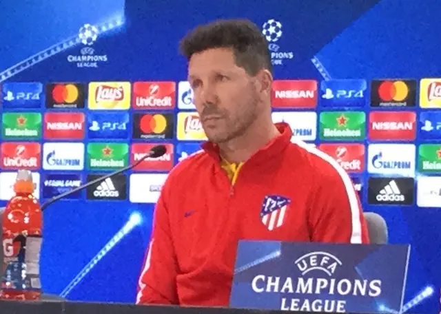 Simeone: "Känner mig bekväm i denna situation"