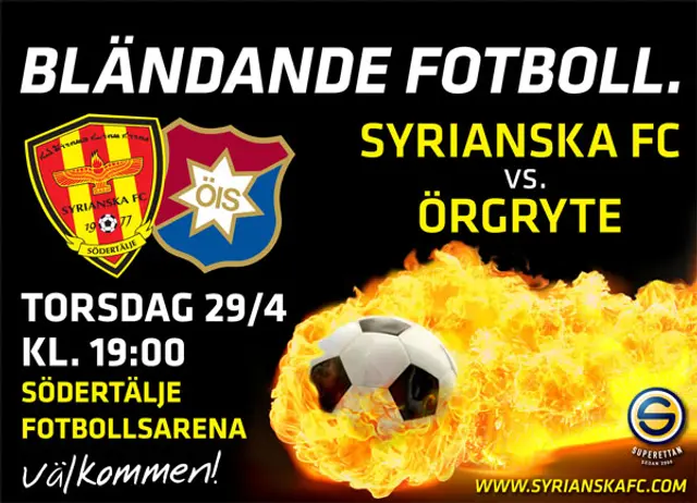 Inf&ouml;r Syrianska FC - &Ouml;rgryte