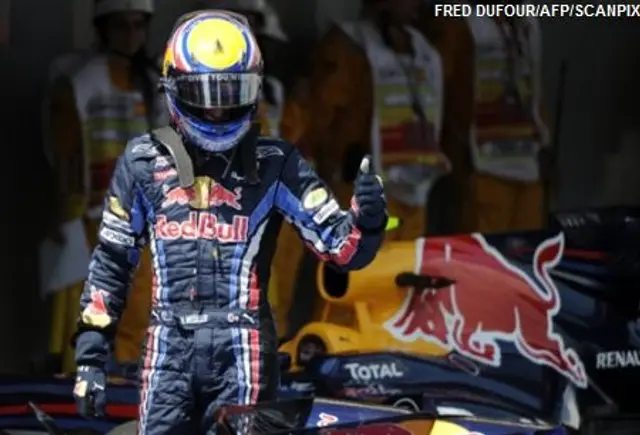 Mark Webber tog Pole Position i Belgien