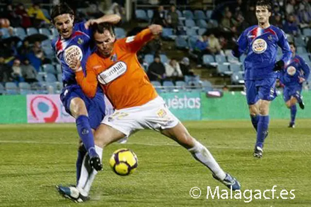 Getafe - Málaga 2-1<br> Mot Segundaspel