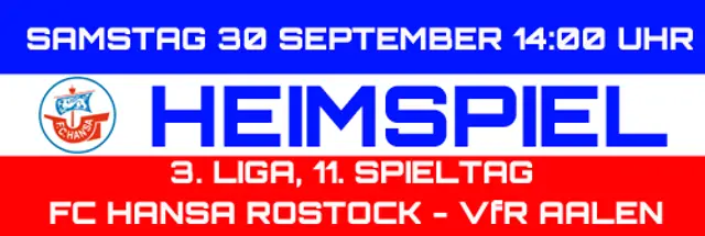 Inför FC Hansa Rostock - VfR Aalen