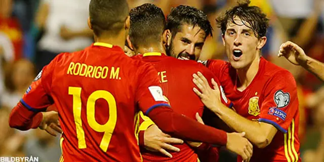 Spanien klara för VM efter enkel seger mot Albanien 