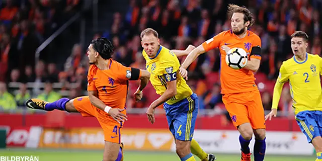 Matchrapport: Holland - Sverige 2-0 (2-0): Sverige klara för playoff!