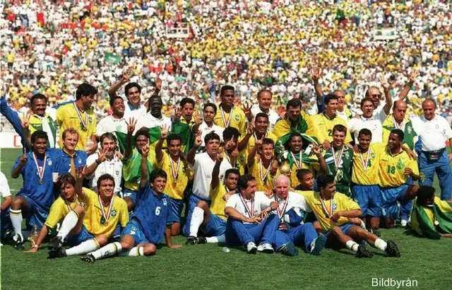 Brasilien i VM 1994: Brasilien gr&auml;vde guld i USA