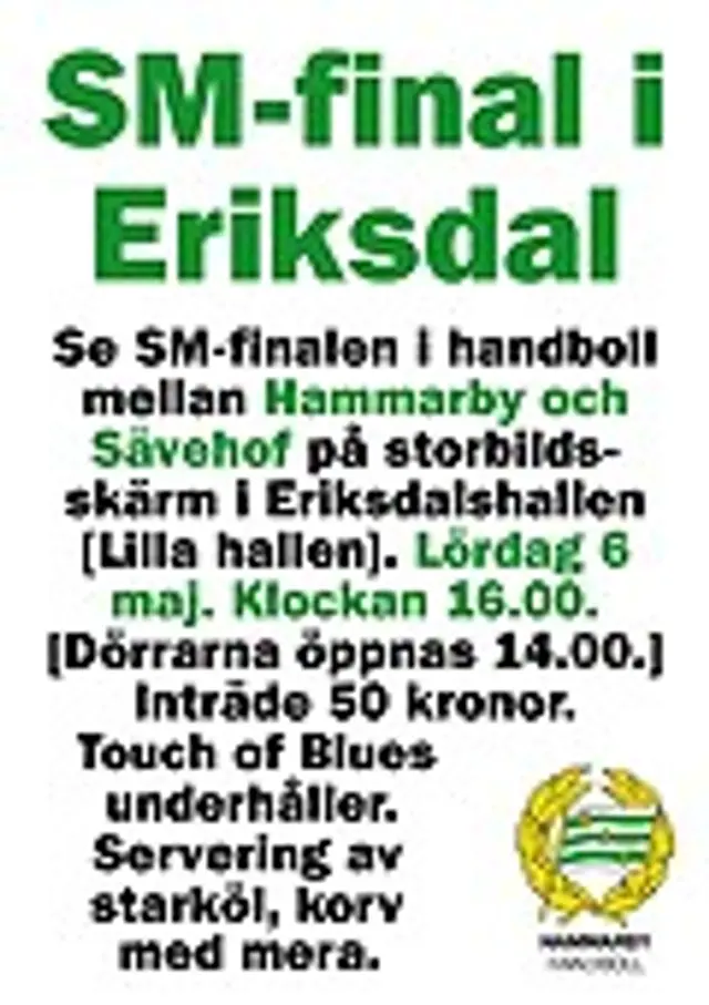 Hammarby Handboll spelar SM-final