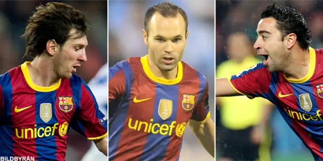 Barça-trio kan vinna le Ballon d'Or