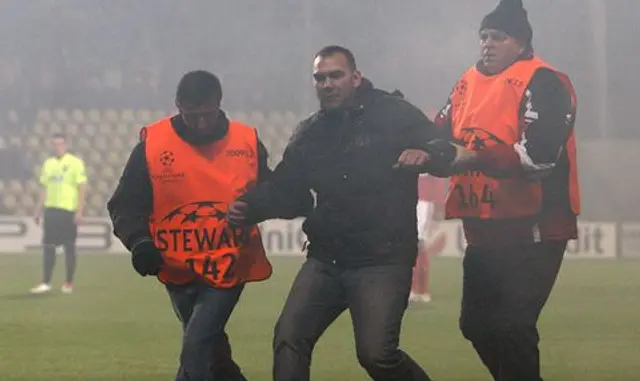 Žilinas match avbröts i CL!