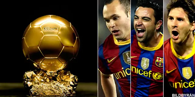 Åtta Barça-spelare nominerade till Ballon d'Or