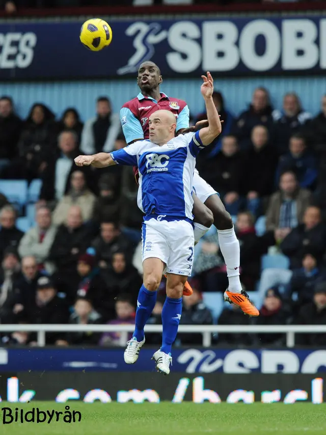 West Ham United - Birmingham 0-1: Blytung förlust