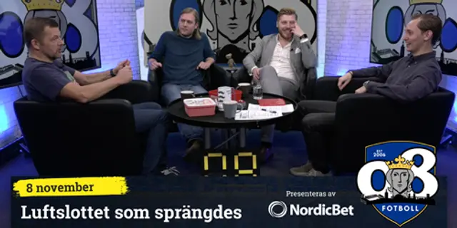 08 Fotboll: Luftslottet som sprängdes