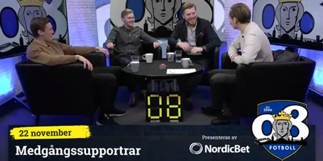 08 Fotboll: Medgångssupportrar