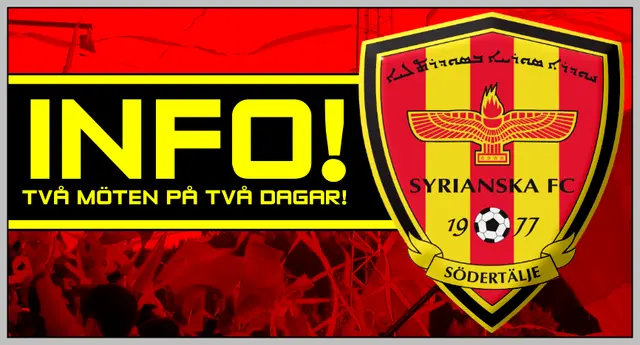 Gefe Fans Styrelse möte samt ett möte med polis och Syrianska FC!