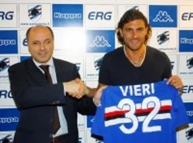 Officiellt: Vieri klar f&ouml;r Sampdoria!