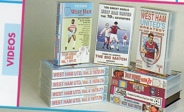 Gamla VHS band med West Ham sökes