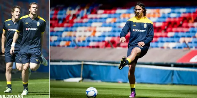 Ingen Zlatan i den svenska startelvan