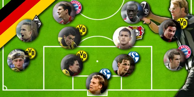 Säsongens lag i Bundesliga - tränare: <br>”I det arbetet har han varit en fantastisk gåva”