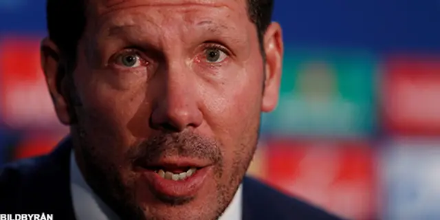 Simeone:"Motiverar spelarna med att de får bära Atléticos tröja"