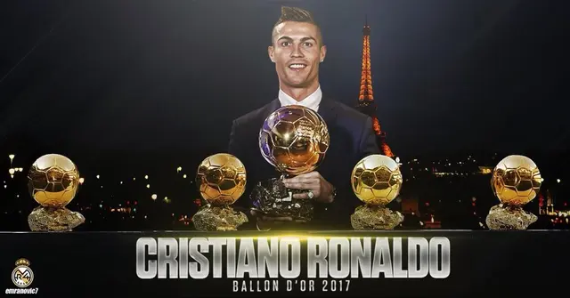 Världens bästa fotbollsspelare 2017: Cristiano Ronaldo! 