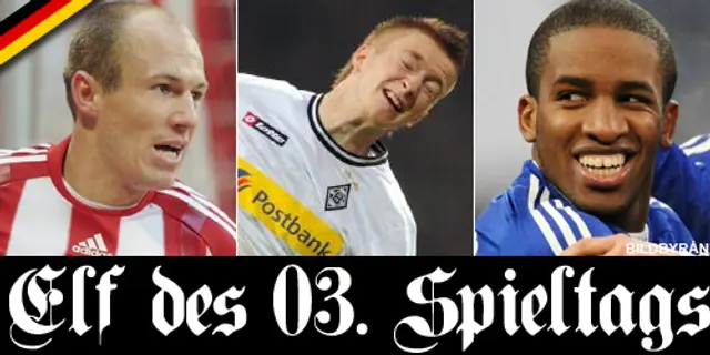 Omgångens elva: Bayern och Borussia Mönchengladbach bildar superoffensiv