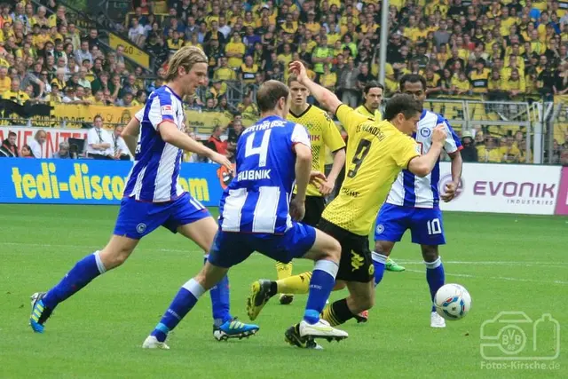 Borussia Dortmund-Hertha Berlin 1-2: Kontringsstarkt Hertha Berlin vann över svagt Dortmund