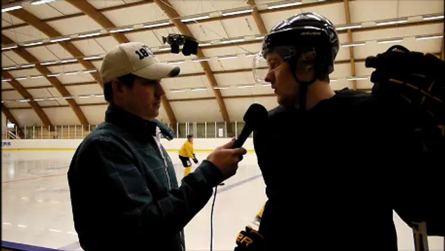 Martin Backholm dagen efter segern mot Huddinge