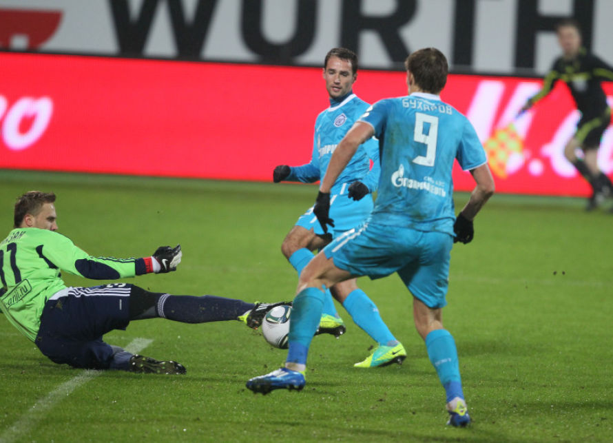 Zenit 0 - 0 Anzji. Zenit rycker i toppen trots poängtapp