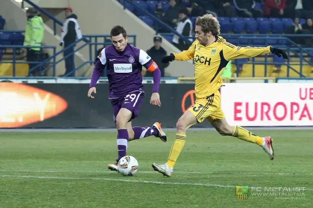 Metalist Kharkiv - Austria Wien 4:1, gruppsegern säkrad