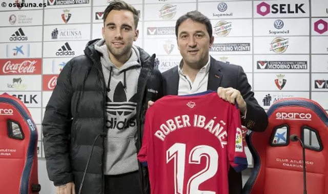 Officiellt: Rober Ibáñéz klar för Osasuna