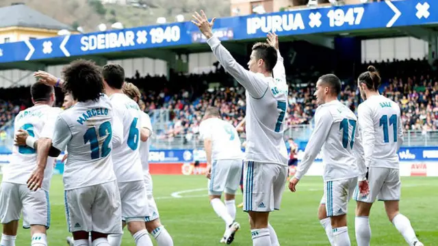 Cristiano Ronaldo ordnade tre poäng borta mot Eibar