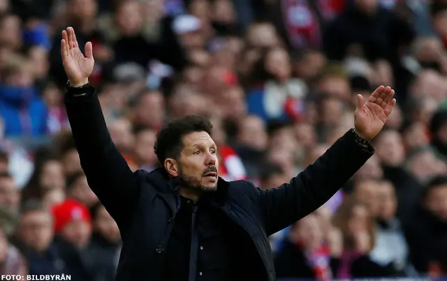 Simeone: "Vill ha en bra position med fem omgångar kvar"