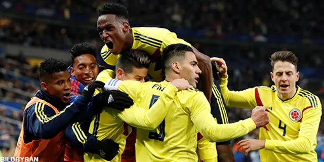 Stark andra halvlek-Colombia slog Frankrike 