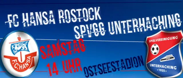 Inför FC Hansa - SpVgg Unterhaching