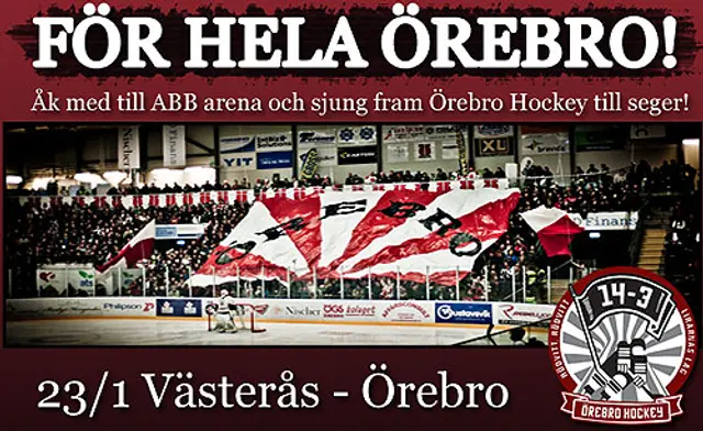 Åk med 14-3 till Västerås för endast 50 spänn!