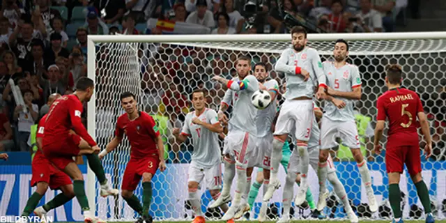 Matchfakta: Portugal - Spanien 3-3