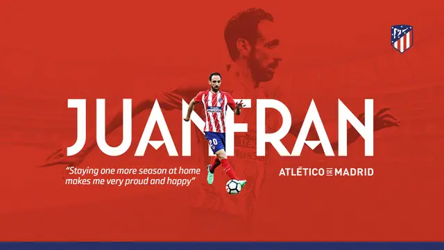 Officiellt: Juanfran förlänger med Atlético Madrid