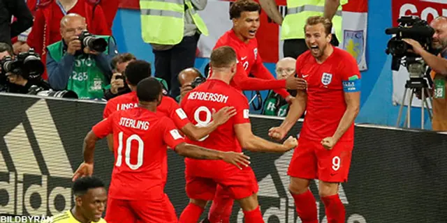 Matchfakta: Colombia - England 1-1 (4-5 efter straffar)