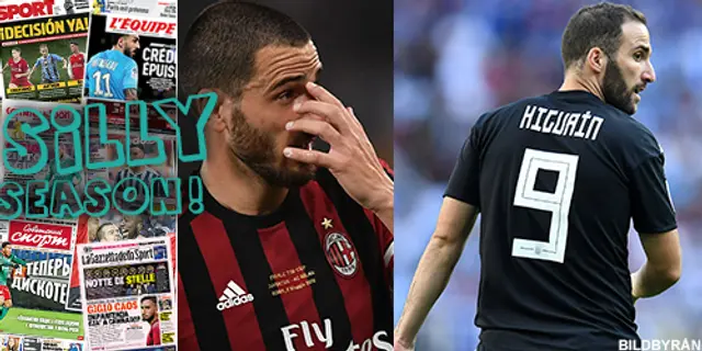 Sillysvepet: Bonucci återvänder till Turin - Higuain klar för Milan 