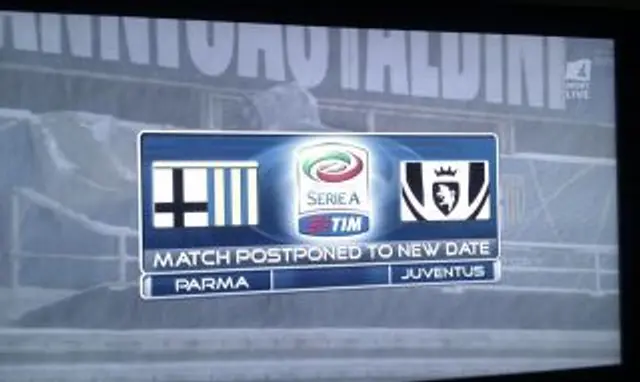 Nytt speldatum för Parma-Juventus