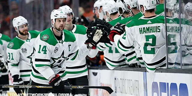 Hockeypropaganda i Saint Paul - Dallas Stars tog kommandot i serien. 