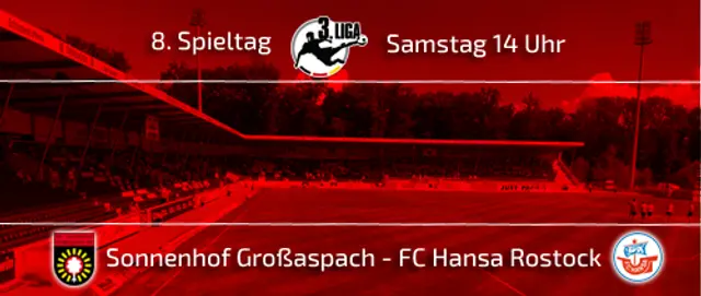 Inför Sonnenhof Großaspach - FC Hansa Rostock