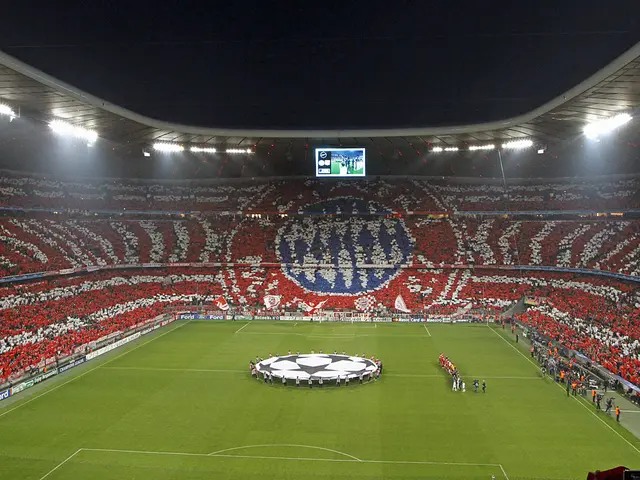 Champions League finalen FC Bayern München - Borussia Dortmund - Bayern gör ett Tifo!